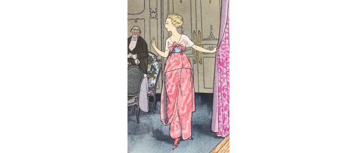 CHERUIT : L'Utile Recommandation. Robe de dîner, de Cheruit (pl.2, La Gazette du Bon ton, 1912-1913 n°1) - Erste Ausgabe - Edition-Originale.com