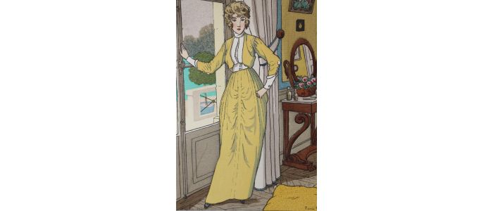 CHERUIT : Zut !. Il pleut !!... Petite robe de promenade de Chéruit (pl.6, in La Gazette du Bon ton, 1912-1913 n°6) - First edition - Edition-Originale.com