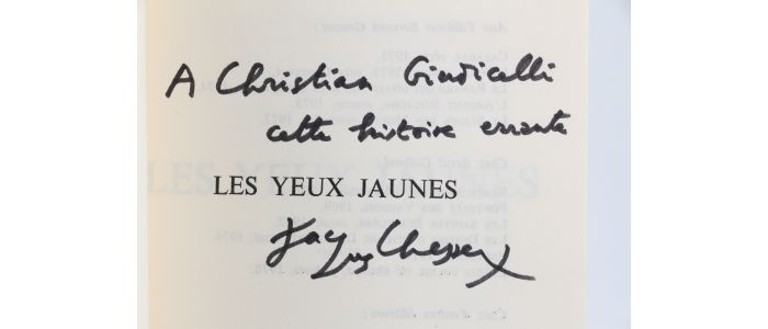 CHESSEX : Les yeux jaunes - Libro autografato, Prima edizione - Edition-Originale.com