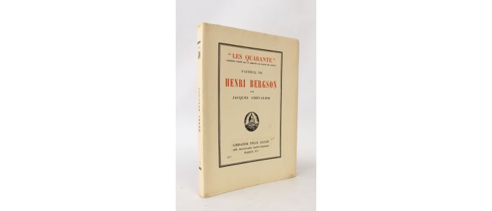 CHEVALIER : Henri Bergson - First edition - Edition-Originale.com