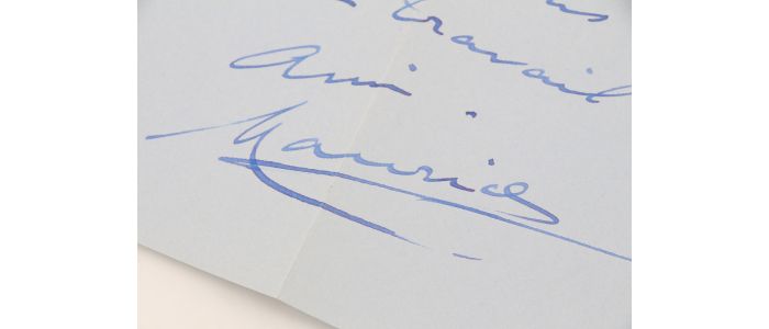 CHEVALIER : Lettre autographe signée adressée à Alice Rim lui présentant ses voeux pour l'année 1955 - Signiert, Erste Ausgabe - Edition-Originale.com
