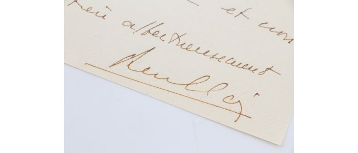 CLAIR : Lettre autographe signée à Carlo Rim à propos de démarches épistolaires à entreprendre auprès des Archives Françaises du Film (A.F.F.) - Signiert, Erste Ausgabe - Edition-Originale.com