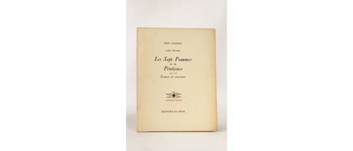 CLAUDEL : Les sept psaumes de la pénitence  avec un examen de conscience - Prima edizione - Edition-Originale.com