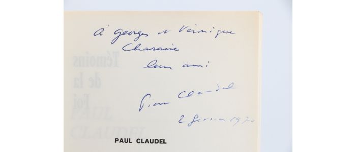 CLAUDEL : Paul Claudel - Libro autografato, Prima edizione - Edition-Originale.com