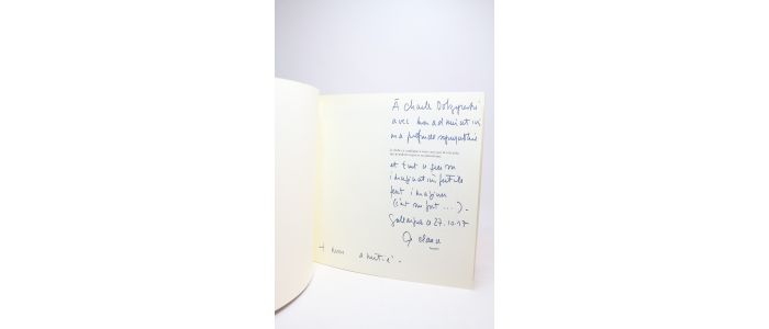 CLAUZEL : Les livres de Jacques Clauzel. Espace poétique - espace pictural - Autographe, Edition Originale - Edition-Originale.com