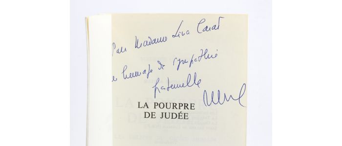CLAVEL : La pourpre de Judée ou les délices du genre humain - Libro autografato, Prima edizione - Edition-Originale.com