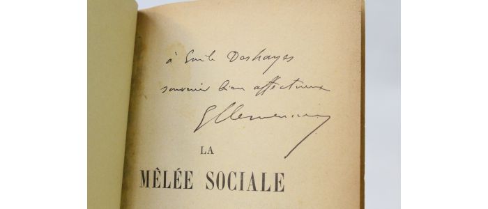 CLEMENCEAU : La mêlée sociale - Autographe, Edition Originale - Edition-Originale.com