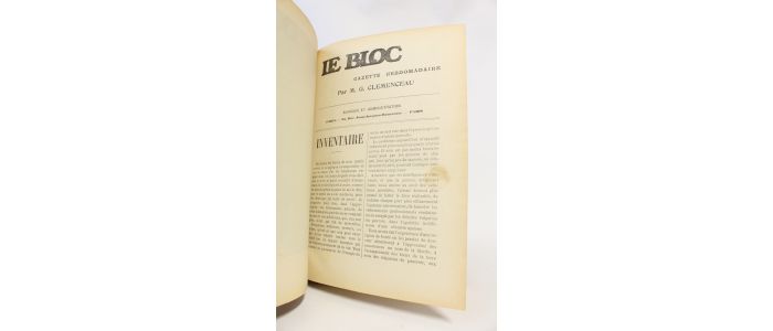 CLEMENCEAU : Le Bloc. Collection complète du N°1 de la première année fin Janvier 1901 au N°11 de la deuxième année du 15 Mars 1902 - First edition - Edition-Originale.com
