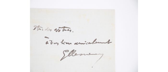 CLEMENCEAU : Lettre autographe signée adressée à un ami - Signed book, First edition - Edition-Originale.com