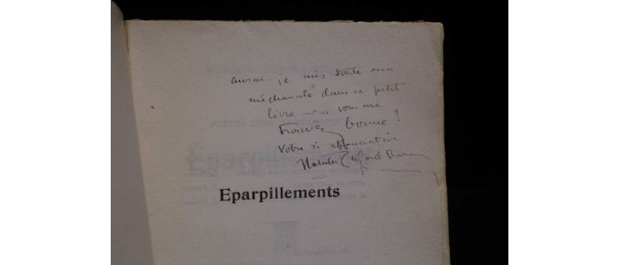 CLIFFORD BARNEY : Eparpillements - Signiert, Erste Ausgabe - Edition-Originale.com