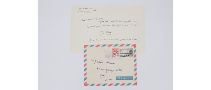 CLIFFORD BARNEY : Lettre autographe signée adressée au Docteur Francis Mars : 