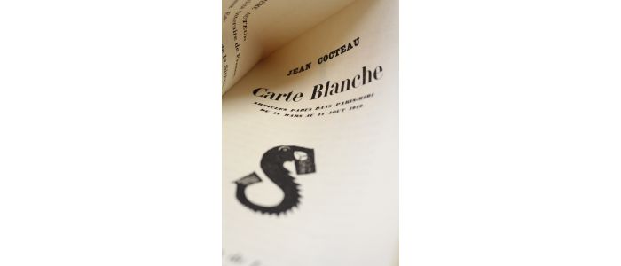 COCTEAU : Carte blanche - Erste Ausgabe - Edition-Originale.com