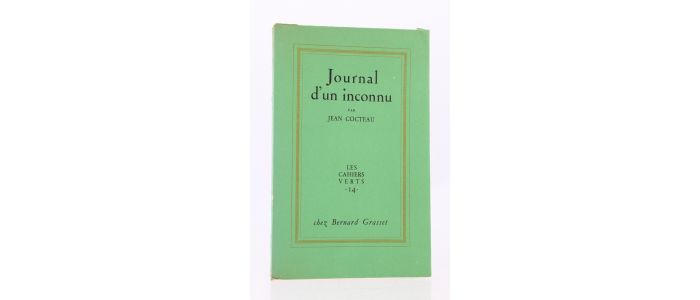 COCTEAU : Journal d'un inconnu - Edition Originale - Edition-Originale.com