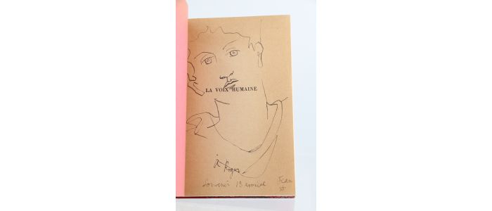 COCTEAU : La Voix humaine - Autographe, Edition Originale - Edition-Originale.com