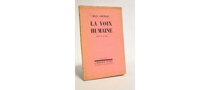 COCTEAU : La voix humaine - Prima edizione - Edition-Originale.com