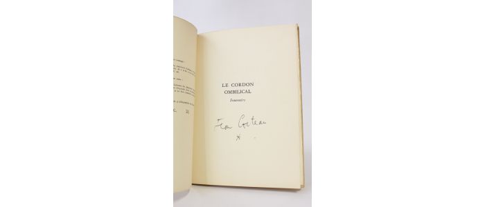 COCTEAU : Le cordon ombilical - Libro autografato, Prima edizione - Edition-Originale.com