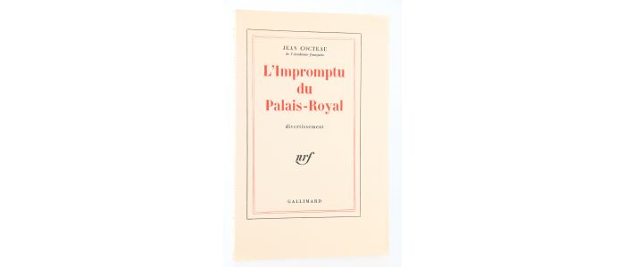 COCTEAU : L'impromptu du Palais-Royal - Prima edizione - Edition-Originale.com