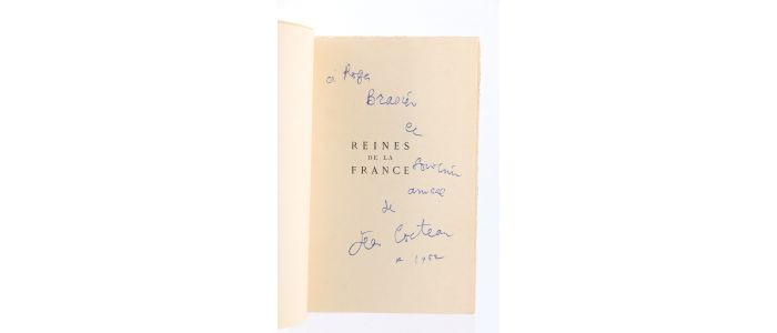 COCTEAU : Reines de la France - Signiert, Erste Ausgabe - Edition-Originale.com