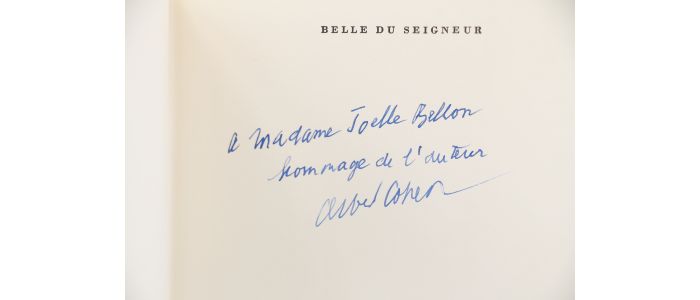 COHEN : Belle du seigneur - Signiert - Edition-Originale.com