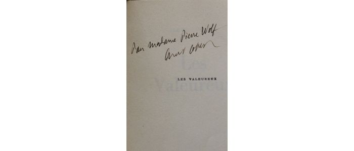 COHEN : Les valeureux - Libro autografato, Prima edizione - Edition-Originale.com
