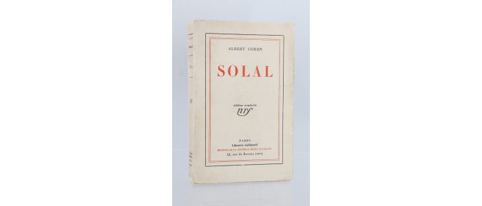 COHEN : Solal - Edition Originale - Edition-Originale.com