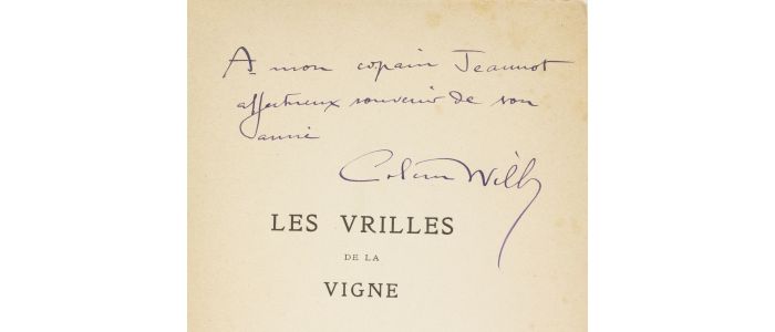 COLETTE : Les vrilles de la vigne - Libro autografato, Prima edizione - Edition-Originale.com