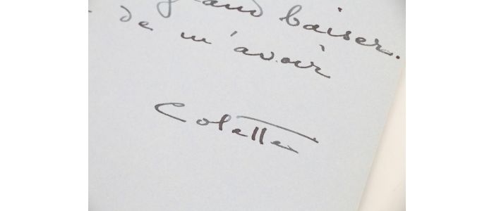 COLETTE : Lettre autographe signée adressée à son ami Claude Farrère : 