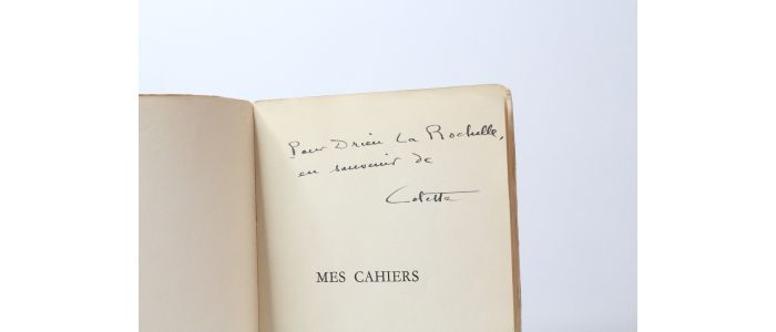 COLETTE : Mes cahiers - Signed book - Edition-Originale.com