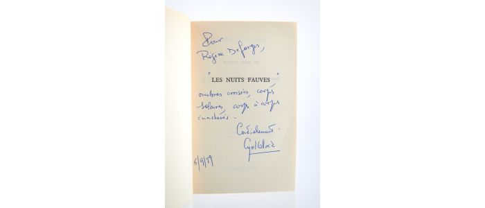 COLLARD : Les nuits fauves - Autographe, Edition Originale - Edition-Originale.com