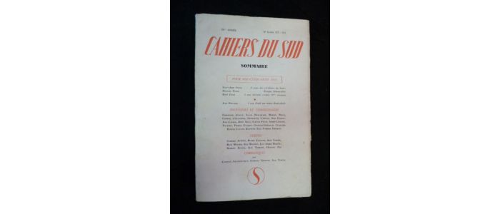 COLLECTIF : Cahiers du sud N°373-374 de la 50ème année - First edition - Edition-Originale.com