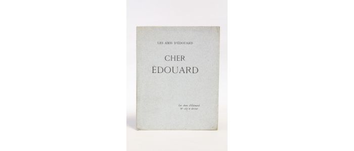 COLLECTIF : Cher Edouard - Prima edizione - Edition-Originale.com