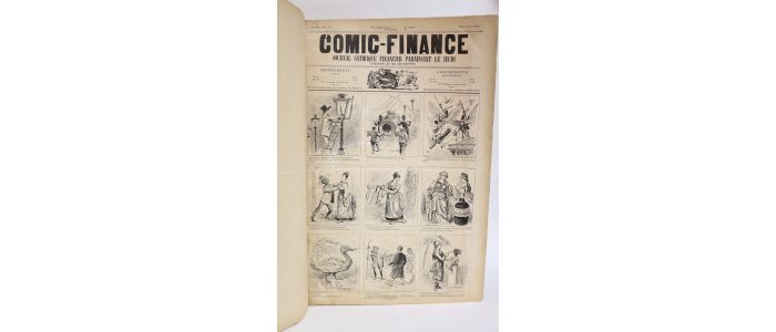 COLLECTIF : Comic-finance - Journal satirique financier paraissant le jeudi - Année 1887 complète (52 numéros) - Erste Ausgabe - Edition-Originale.com