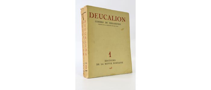 COLLECTIF : Deucalion. Cahiers de philosophie N°1 et N°2. Tête de collection - Edition Originale - Edition-Originale.com