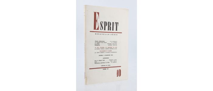 COLLECTIF : Esprit N°10 de la nouvelle série - Erste Ausgabe - Edition-Originale.com