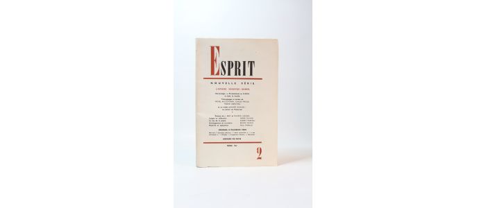 COLLECTIF : Esprit. Nouvelle série N°2 de la 35ème année - Edition Originale - Edition-Originale.com