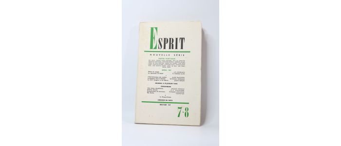 COLLECTIF : Esprit. Poètes portugais. N°7-8 de la nouvelle série - Erste Ausgabe - Edition-Originale.com