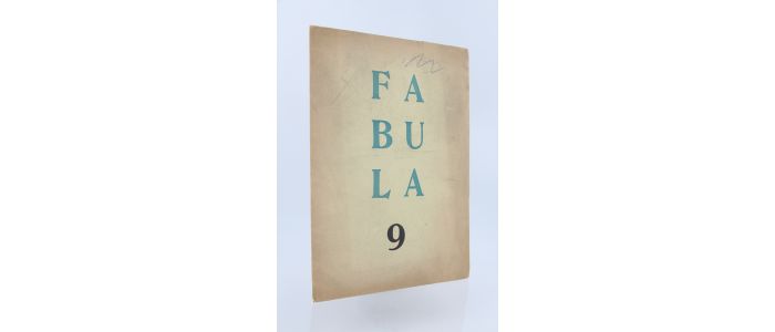 COLLECTIF : Fabula 9 - Erste Ausgabe - Edition-Originale.com