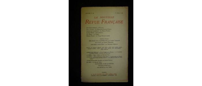 COLLECTIF : La Nouvelle revue française. 14e année - n°166, 1er juillet 1927 - Edition Originale - Edition-Originale.com