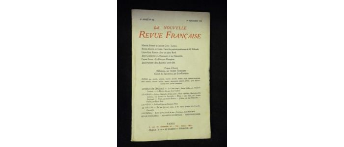COLLECTIF : La nouvelle revue française N°182 de la seizième année - First edition - Edition-Originale.com