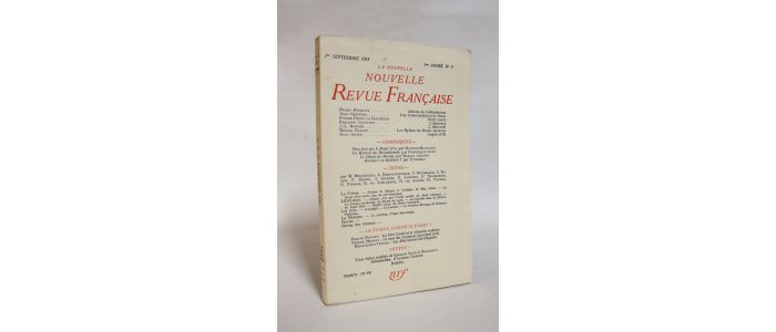 COLLECTIF : La nouvelle revue française N°9 de la 1ere année - Edition Originale - Edition-Originale.com