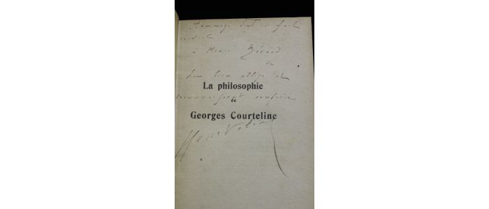 COLLECTIF : La philosophie de Georges Courteline - Signiert, Erste Ausgabe - Edition-Originale.com