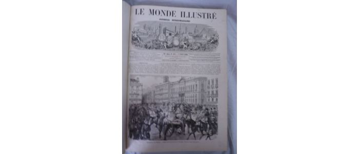 COLLECTIF : Le Monde illustré, journal hebdomadaire. Tome XVIII, premier semestre complet 1866. Du n°456 du 6 janvier 1866 au n°481 du 30 juin 1866 - Erste Ausgabe - Edition-Originale.com