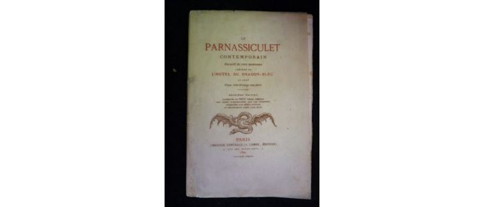 DAUDET : Le Parnassiculet contemporain précédé de L'hôtel du dragon-bleu - Edition Originale - Edition-Originale.com