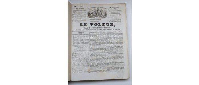 COLLECTIF : Le Voleur, gazette des journaux français et étrangers.  (1834, 1er semestre) - Edition Originale - Edition-Originale.com