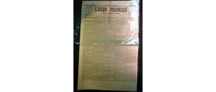 COLLECTIF : L'Echo français - journal politique quotidien. Deuxième année, jeudi 27 avril 1871.  - Erste Ausgabe - Edition-Originale.com
