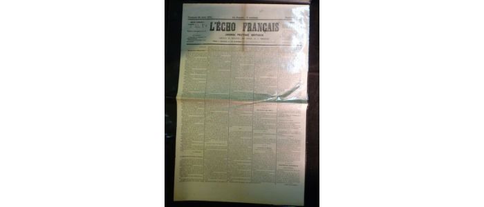 COLLECTIF : L'Echo français - journal politique quotidien. Deuxième année, vendredi 28 avril 1871.  - Prima edizione - Edition-Originale.com