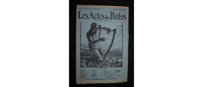 COLLECTIF : Les actes des poètes N°9 & 10, revue idéaliste d'action d'art - Erste Ausgabe - Edition-Originale.com
