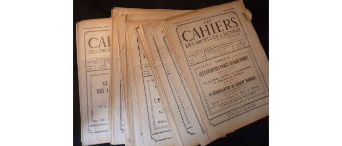 COLLECTIF : Les Cahiers des Droits de l'Homme. 35e année - du n°1 du 10 janvier 1935 au n°33 du 30 décembre 1935 - Prima edizione - Edition-Originale.com