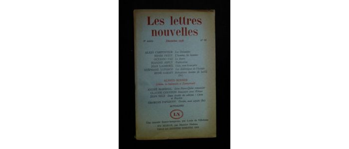 COLLECTIF : Les lettres nouvelles N°66 de la sixième année - Erste Ausgabe - Edition-Originale.com