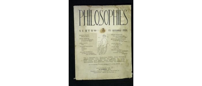 COLLECTIF : Philosophies N°3 - Edition Originale - Edition-Originale.com